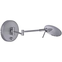 Los mejores  - Trio Lighting Aplique Decorativo Moderno Kazan- LED Integrado 80% Ahorro de energía- 8 W- Níquel Mate